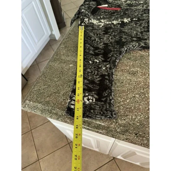 Free People whimsical Womens S over sized Black Gray Lace Pull Over Hoodie - Picture 5 of 10